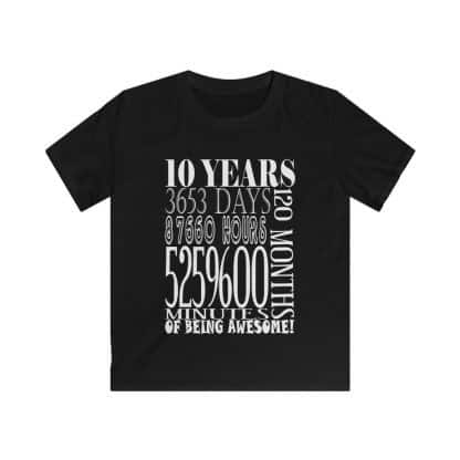 10th Birthday Shirts, Ten Year Old Birthday Boy or Girl