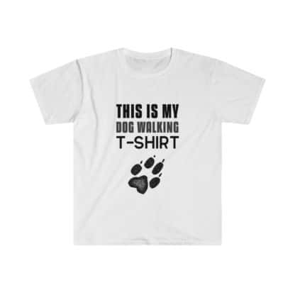 dog walking t-shirt