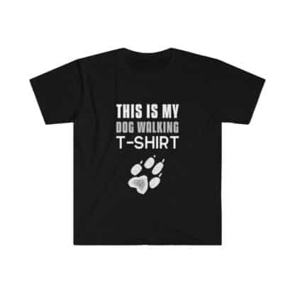 dog walking t-shirt