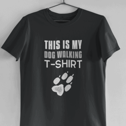 dog walking t-shirt